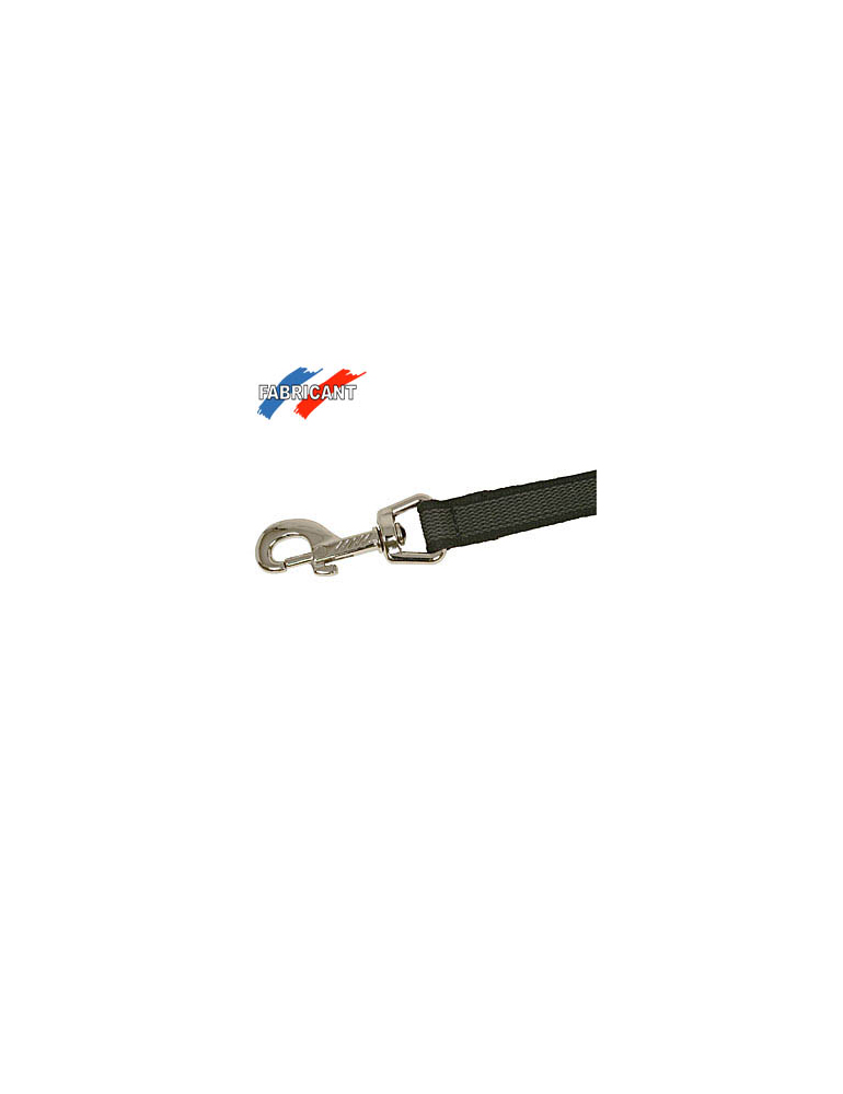 Gummierte Leine 2m ohne HS, schwarz