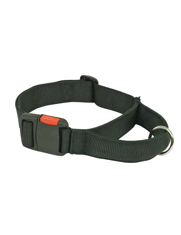Halsband mit Griff 50/75cm schwarz